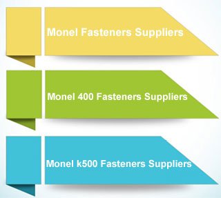 Monel 400 Fasteners Suppliers in India